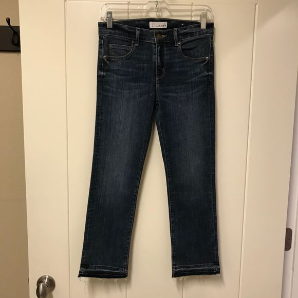 LOFT Denim - Loft The Crop Jeans Raw Hem Unfinished 25P 0P